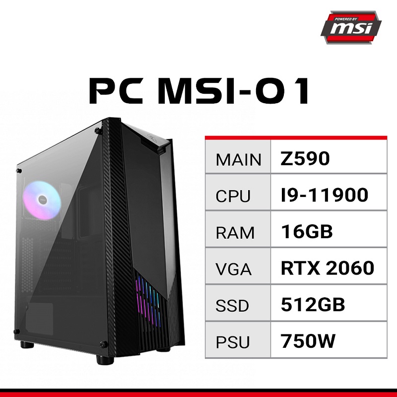 PC Gaming MSI I9 11900 | RTX 2060 6GB | RAM 16GB | SSD 512GB PC Gaming MSI I9 11900 | RTX 2060 6GB | RAM 16GB | SSD 512GB