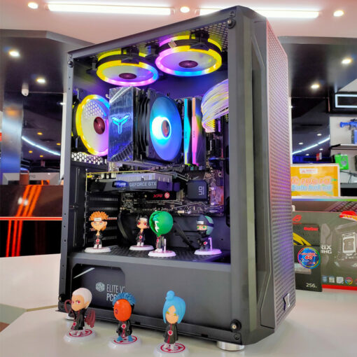 Alternative view of PC Black PQT I5 11400 | GTX 1650 | RAM 16GB | SSD 256GB