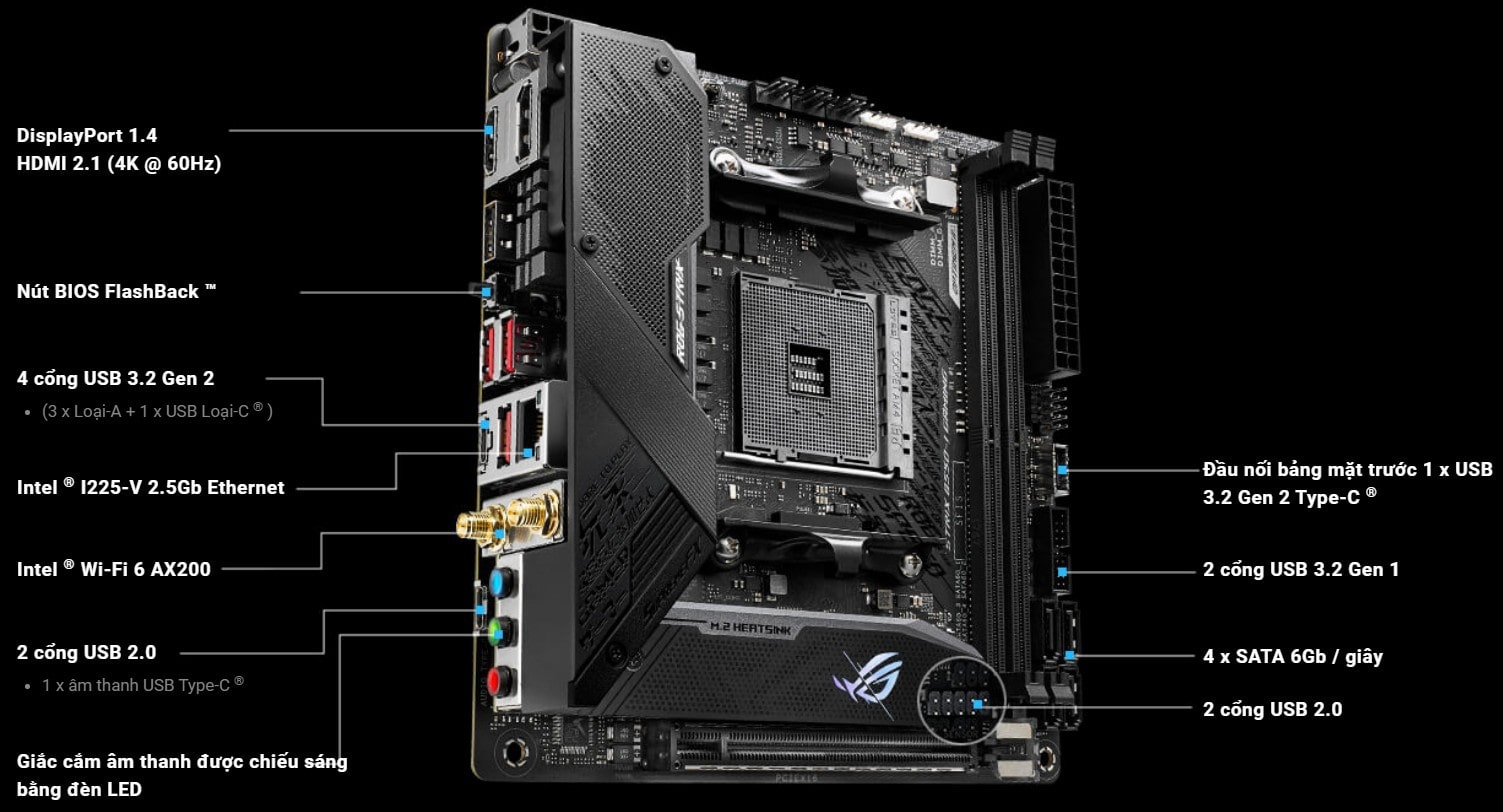 Mainboard Asus ROG STRIX B550-I GAMING Phong Vũ Kinh Bắc