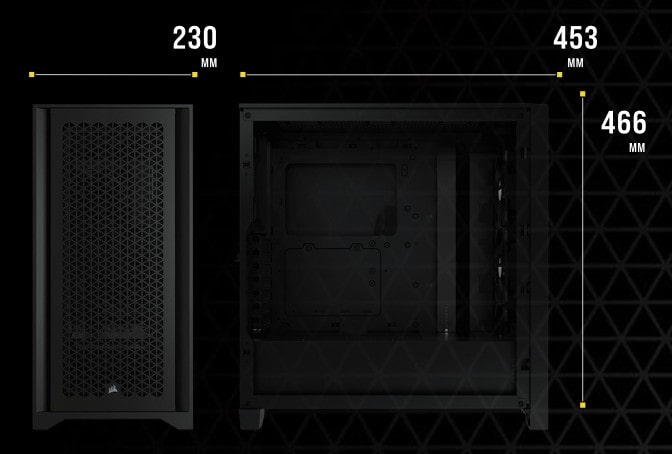 Vỏ Case CORSAIR 4000D AIRFLOW TG WHITE Vỏ Case CORSAIR 4000D AIRFLOW TG WHITE