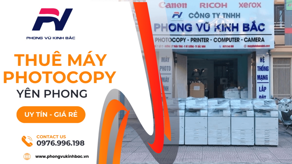 Cho thuê máy photocopy tại Yên Phong - Bắc Ninh