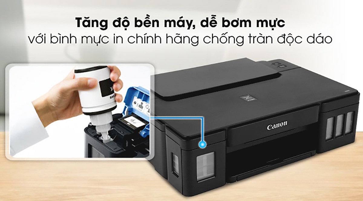 Máy in phun màu Canon Pixma G1010 Phong Vũ Kinh Bắc