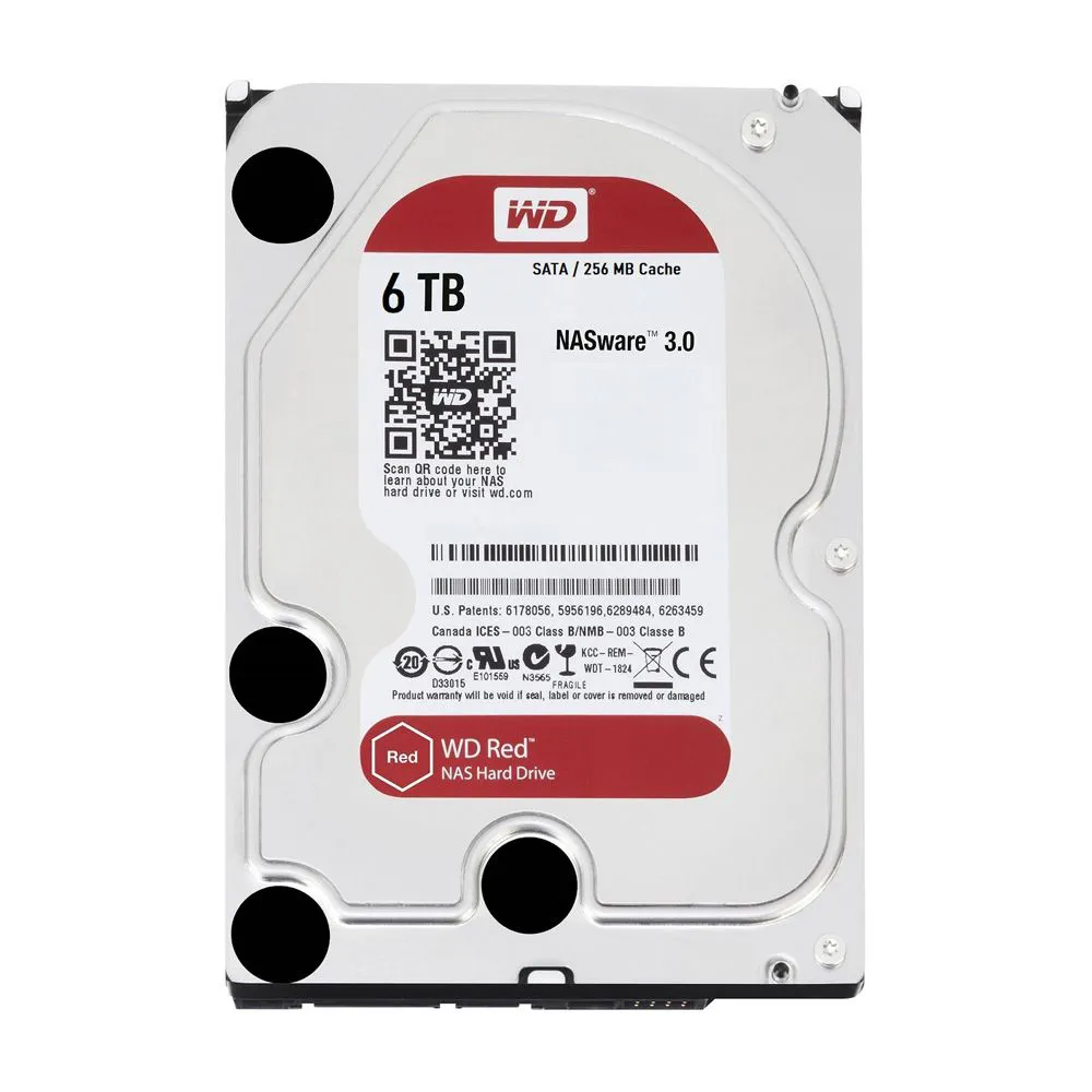 Ổ cứng Western Digital Red Plus 6TB WD60EFPX (3.5Inch/ 5640rpm/ 128MB/ SATA3/ Ổ NAS)
