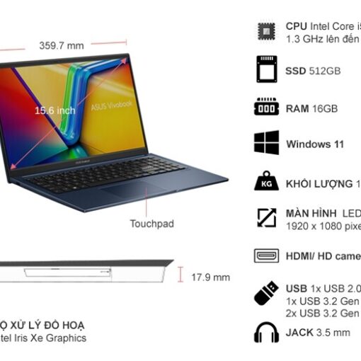 Laptop Asus Vivobook 15 X1504VA NJ070W