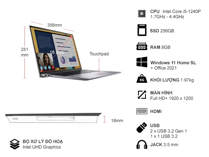 Laptop Dell Vostro 5620 V6I5405W1