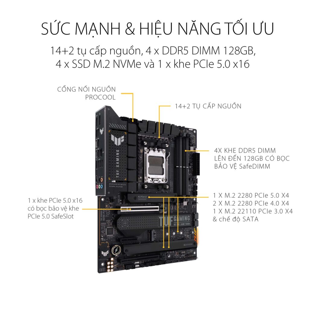 Mainboard Asus TUF GAMING X670E-PLUS WIFI DDR5 Mainboard Asus TUF GAMING X670E-PLUS WIFI DDR5
