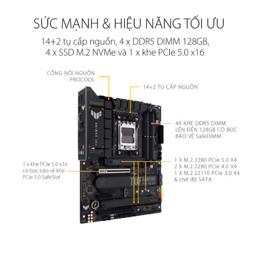Mainboard Asus TUF GAMING X670E-PLUS WIFI DDR5