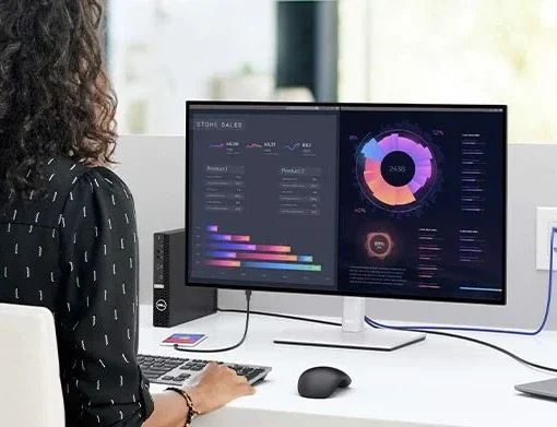 Màn Hình Dell Ultrasharp U2722DE (27.0 inch/ QHD/ IPS/ 60Hz/ 5ms/ USB TypeC/ Network RJ45) 8 Màn Hình Dell Ultrasharp U2722DE