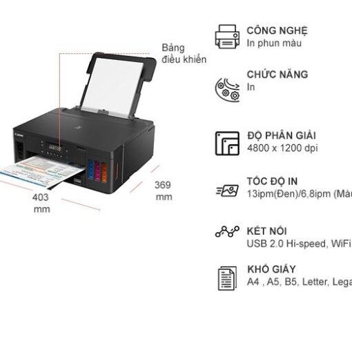 Máy in phun màu Canon PIXMA G5070 Wifi