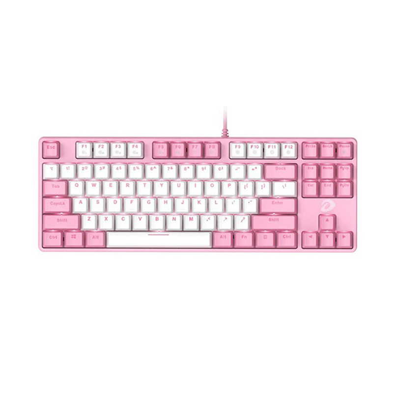 Bàn phím cơ DareU EK87 Pink White Blue Switch
