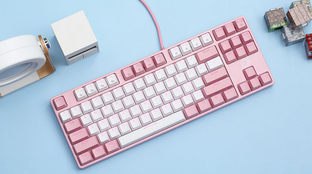 Bàn phím cơ DareU EK87 Pink White Blue Switch Bàn phím cơ DareU EK87 Pink White Blue Switch