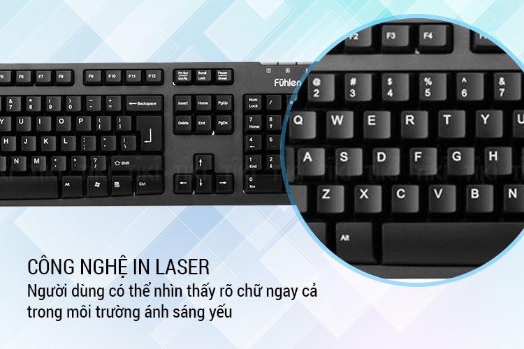Bàn phím Keyboard Fuhlen L411 USB Black Bàn phím Keyboard Fuhlen L411 USB Black