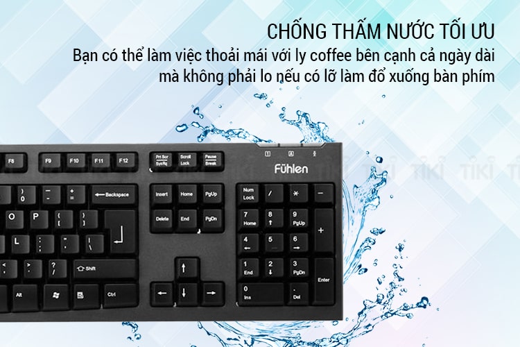 Bàn phím Keyboard Fuhlen L411 USB Black Bàn phím Keyboard Fuhlen L411 USB Black