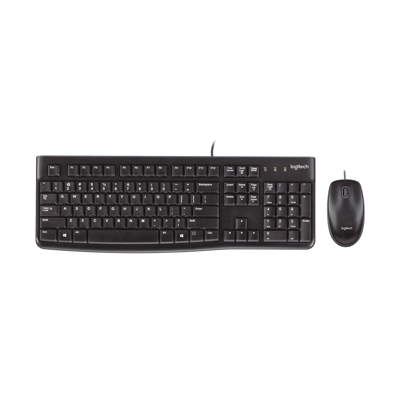Bộ Bàn Phím Chuột Logitech MK120 USB/ Black