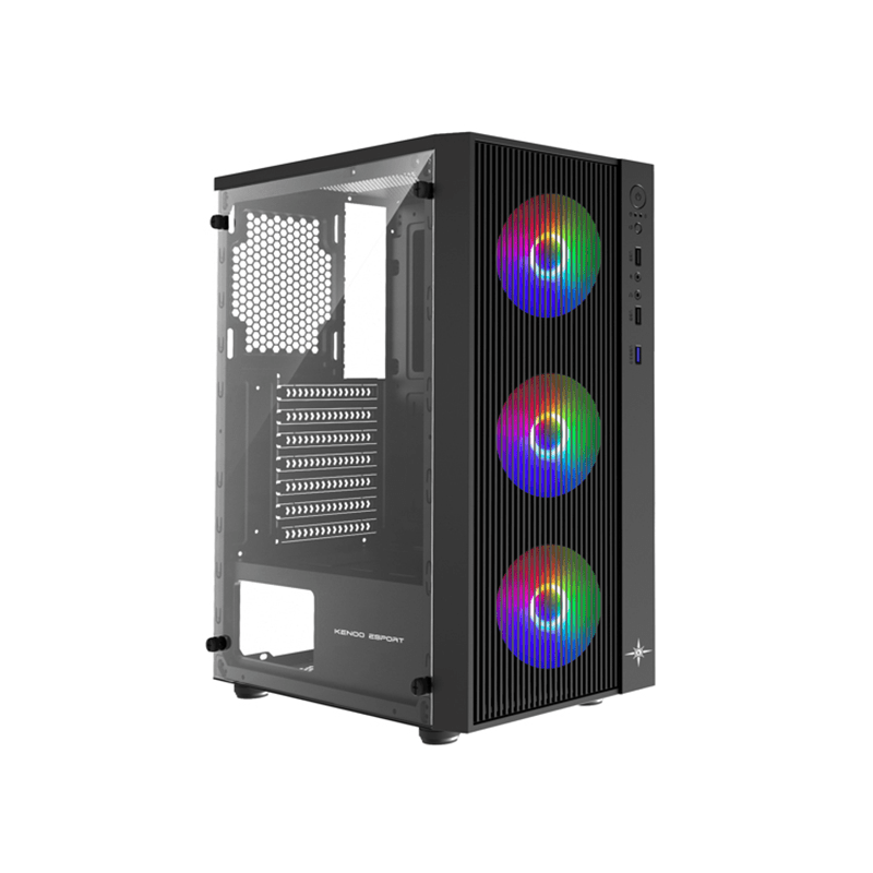 Vỏ Case Máy Tính KENOO ESPORT AF13 - 3F - Mầu Đen Vỏ Case Máy Tính KENOO ESPORT AF13 - 3F - Mầu Đen
