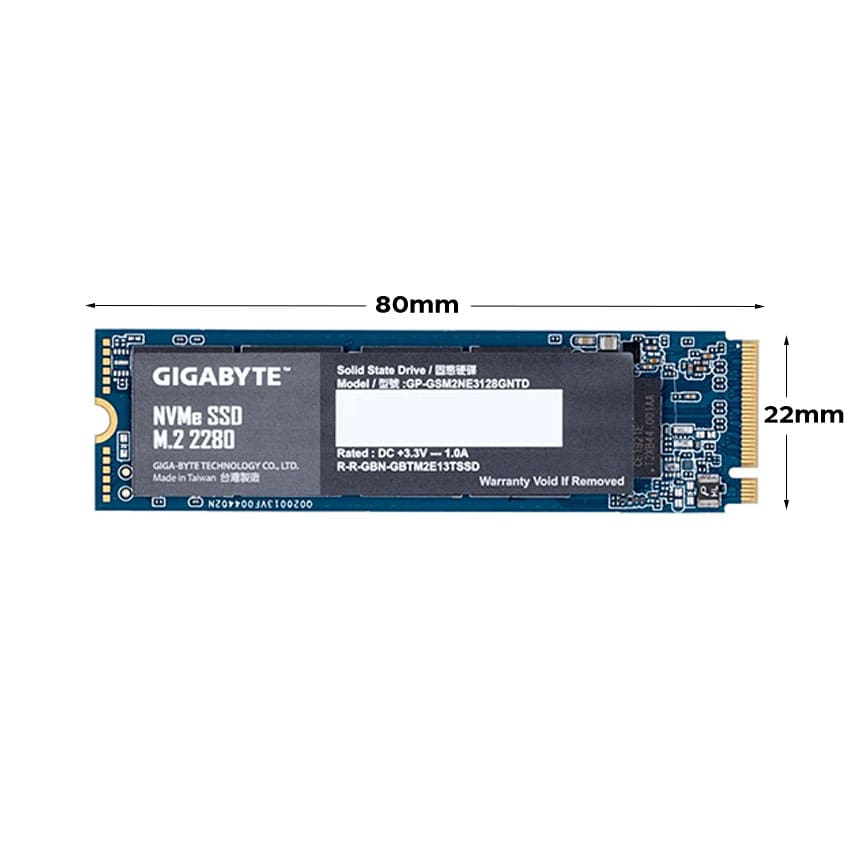 Ổ cứng SSD GIGABYTE M2 2280 256GB NVMe GEN 3x4(GP-GSM2NE3256GNTD)