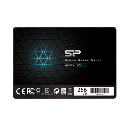 Ổ SSD Silicon SP256GBSS3A55S25 A55 256G (SATA3/ 2.5Inch/ 520MB/s/ 450MB/s)