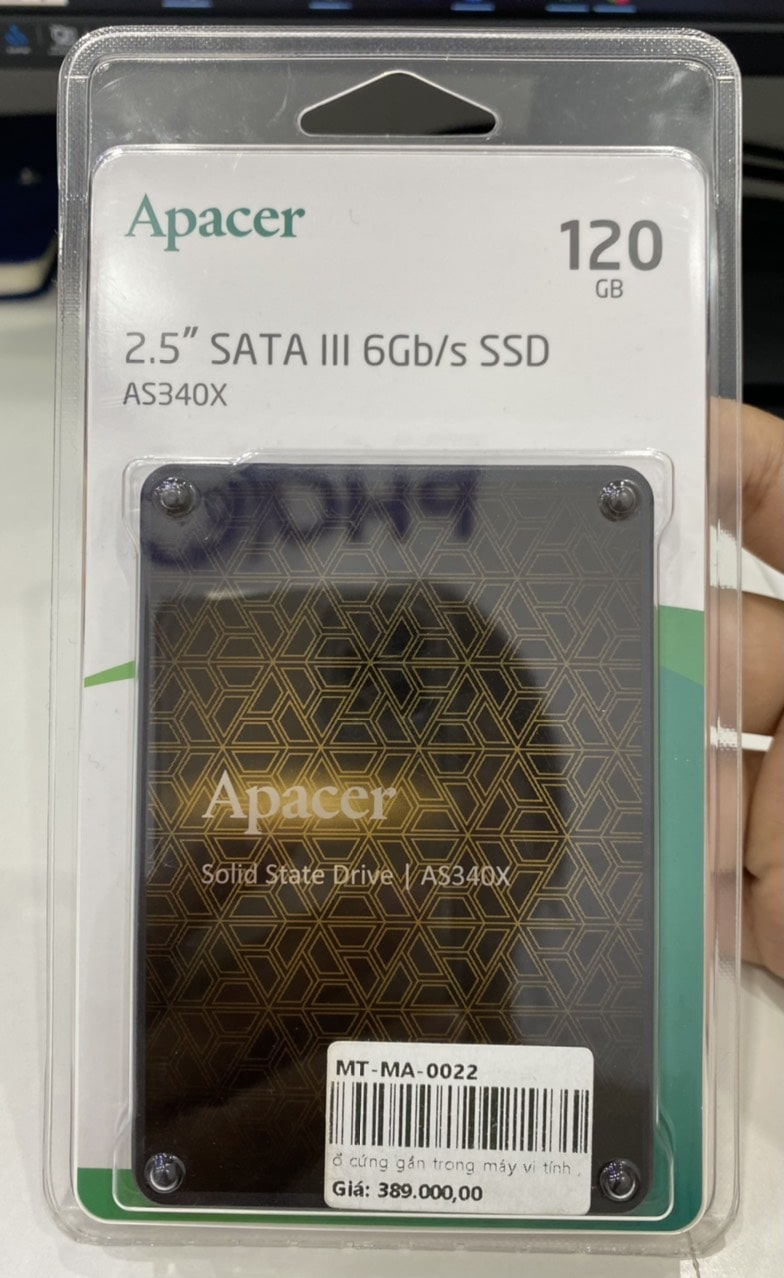 Ổ cứng SSD Apacer Panther AS340X 120GB (2.5" | Sata III | 550/500 MBs )