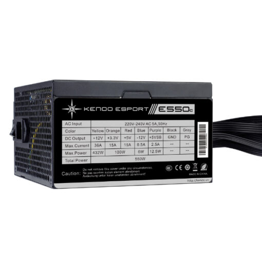 Nguồn máy tính KENOO ESPORT E550 (550w - Fan12))