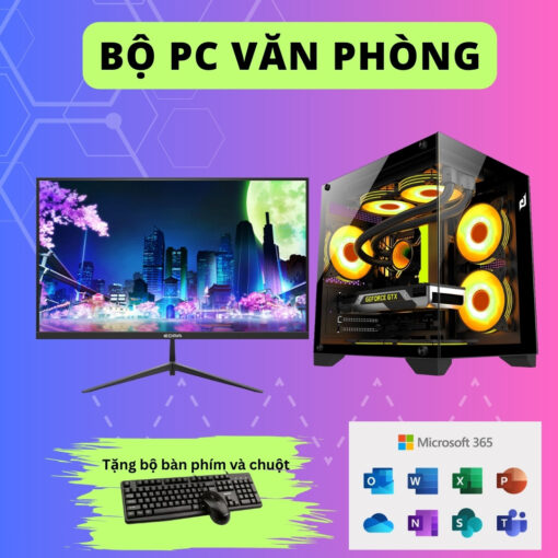 Bộ PC GAMING CORE I3 13100F | RAM 16G | GTX 750TI 4G | Nvme 256G | MÀN 24 INCH
