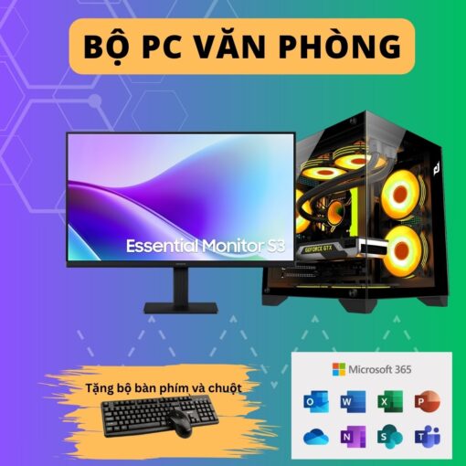 Bộ PC GAMING CORE I5 12400 |Main B760| RAM 16G |VGA RTX 4060 8GB | SSD Nvme 1TB | Màn 27 inch 120Hz