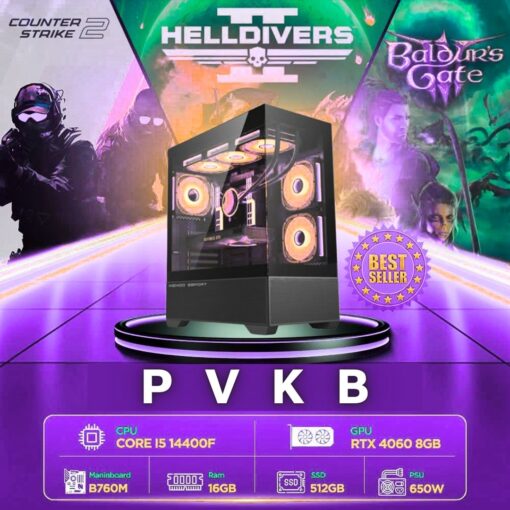 Máy tính PCPVKB A007 (i5 14400F/ 16GB/ RTX 4060 8Gb/650W)