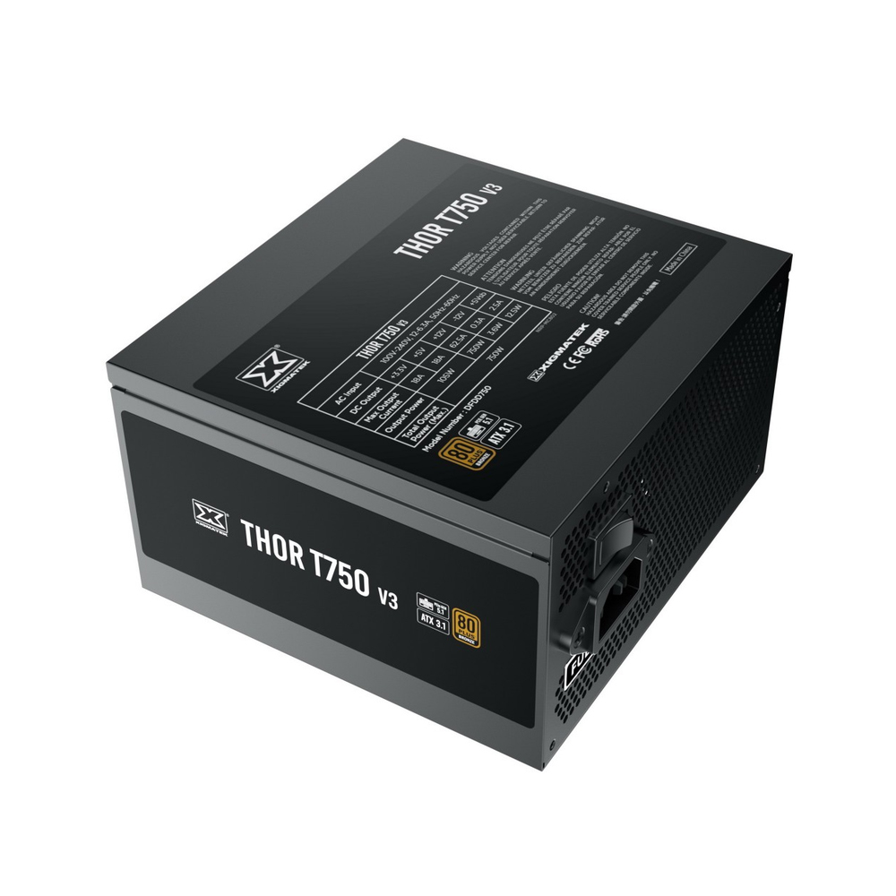 Nguồn Xigmatek Thor T750 V3 750W | 80 Plus Bronze, PCIe Gen 5.1, ATX 3.1, 100% cáp dẹt đen