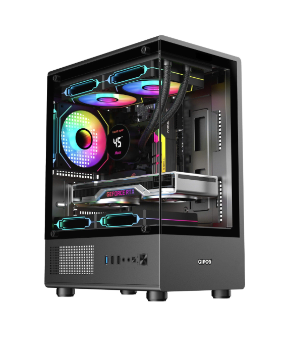 Vỏ Máy Tính GIPCO GIP-7968BG 3 fan 1 Vỏ Máy Tính GIPCO GIP-7968BG 3 fan