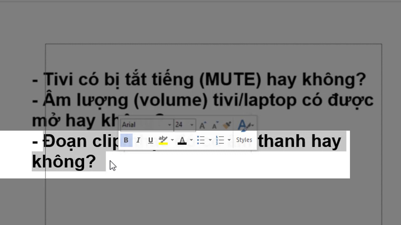 Xử lý lỗi màn hình khi kết nối với TV 2 Xử lý lỗi màn hình khi kết nối với TV