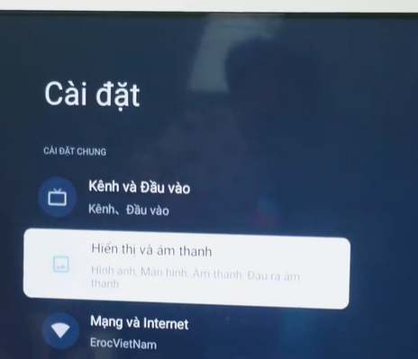 Xử lý lỗi màn hình khi kết nối với TV 3 Xử lý lỗi màn hình khi kết nối với TV